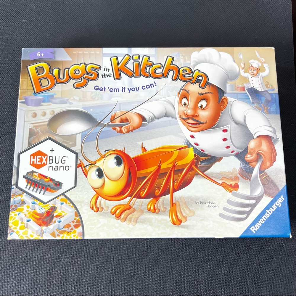 Ravensburger Bugs in the Kitchen Game Box with Working Hex Bug